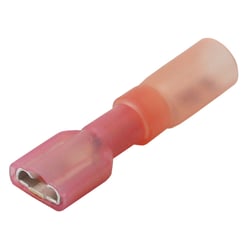 Picture of Pacer Performance TDE18-250FI-25 Heat Shrink Female Disconnect 22-18 AWG 25-Pack