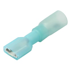 Picture of Pacer Performance TDE14-250FI-25 Heat Shrink Female Disconnect 16-14 AWG 25 Pack