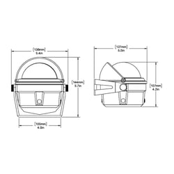 Picture of Ritchie Navigation B-80 Voyager Compass Bracket Mount 3-Inch Flat Dial Black