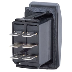 Picture of Blue Sea Systems 8222 Water Resistant Contura III DPDT Switch Gray (On)-Off-(On)