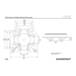 Picture of Scanstrut SC65 Satcom Antenna Base Mount for Marine Satellite Systems