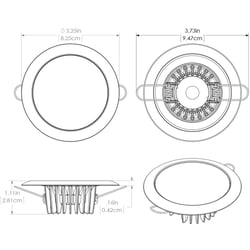 Picture of Lumitec 113123 Mirage Flush Mount LED Down Light White Bezel White LEDs