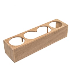 Picture of Whitecap Industries 62634 Teak Four Insulated Drink Holder Binocular Rack