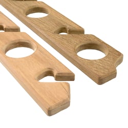 Whitecap Industries 60614 Teak Six-Rod Storage Rack Pair — image 2