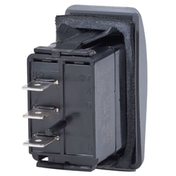 Blue Sea Systems 7933 Contura II SPDT Rocker Switch (ON)-OFF-(ON) Black — image 2
