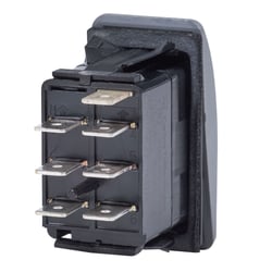 Blue Sea Systems 7936 Contura II DPDT Switch - ON-OFF-ON Water Resistant Black — image 2