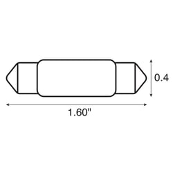 Picture of Ancor 522112 Festoon Bulb 12V 15W 2-Pack