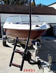 Picture of Quality Mark 28801 3-Step Starboard Bow Ladder for Boat Trailers Right Hand