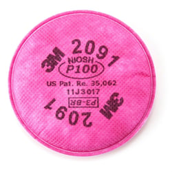 Picture of 3M 7000051991 Particulate Respirator Filter P100 2091