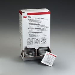 Picture of 3M 7000001938 Respirator Cleaning Wipes Alcohol-Free 100ct