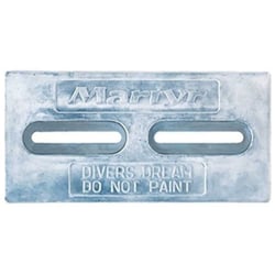 Picture of Martyr Anodes CMDIVERHZ Diver's Dream Hull Anode 1" x 6" x 12" Zinc