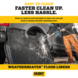Picture of Husky Liners 94571 Weatherbeater Floor Mats - Front & 2nd Row 3-Piece Set Black