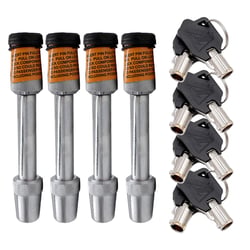 Picture of Blue Ox BX88177 Receiver Lock Kit - 4 Pack, 2-1/2" and 2-5/8" Chrome Plated