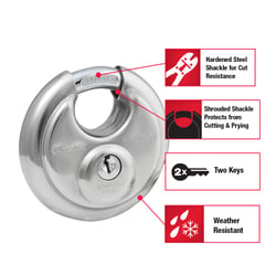 Master Lock 40KADPF Shrouded Paddle Lock with Keyed Alike System — image 4