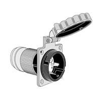 Picture of Marinco 6373ELBRV 50 Amp Stainless Steel Power Inlet with Disconnect