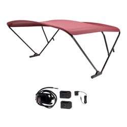 Picture of SureShade 2021133091 Power Bimini Electric Shade System Pontoon 92-102" Burgundy