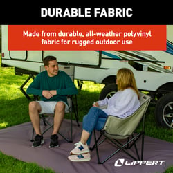 Picture of Lippert Components 2022115670 8' x 16' Outdoor Patio Rug Burgundy RV Camping Mat