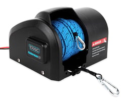 Picture of Trac Outdoor 69002 Fisherman 25 Electric Anchor Winch with Roller Davit