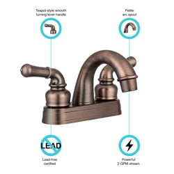 Picture of Dura Faucet DF-PL620C-ORB Classical Arc Spout Lavatory Faucet Oil Rubbed Bronze