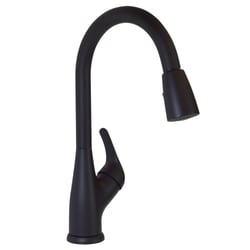 Picture of Valterra PF231761 Single Handle Pull-Down Kitchen Faucet with Spray Toggle, Matte Black
