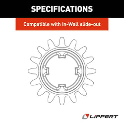 Picture of Lippert Components 238893 16-Tooth Spur Gear - 16 Diametral Pitch, 20° Pressure Angle