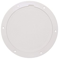 Picture of Beckson Marine DP85-W Pry-Out Deck Plate 8 Inch White with Diamond Center