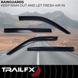 Picture of TrailFX 4739H Window Vent Visor Rain Guards for 2020-2025 Toyota Highlander