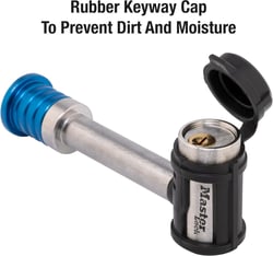 Picture of Master Lock 1480DAT Receiver Hitch Lock Stainless Steel 1/2" and 5/8"