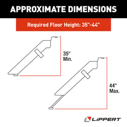 Picture of Lippert Components 791574 Solid Step 26" Quad Manual RV Step Assembly