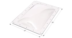 Picture of ICON 01820 RV Skylight Clear Rectangular 14x22 Opening