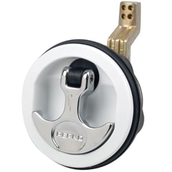 Picture of Perko 1092DP1WHT Flush Pull Latch White 2-1/2" Install Marine Door Latch