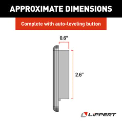 Picture of Lippert Components 421484 Ground Control RV Leveling System Replacement Touchpad with LCD Display