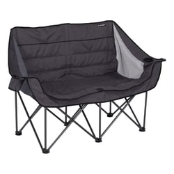 Picture of Lippert Components 2021128650 Folding Padded Loveseat with Carry Bag Dark Grey