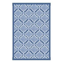 Picture of Lippert Components 2021028005 Reversible All-Weather RV Patio Mat 6x9 Blue