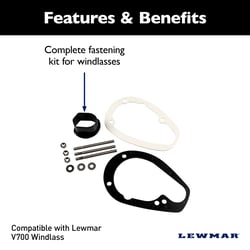 Lewmar 66000605 V700 Windlass Fastening Kit 1 Metric — image 3
