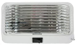 Arcon 18104 12V Rectangular Porch Light with Switch White Clear Lens — image 2