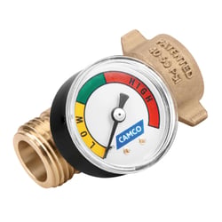 Picture of Camco 40064 Brass Water Pressure Regulator with Gauge for RV
