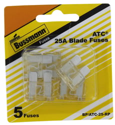 Picture of Bussmann BP/ATC25RP 25-Amp ATC Blade Automotive Fuse 4-Pack