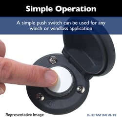 Lewmar 68001256 CHSX Deck Switch Open Top Black Windlass Foot Switch — image 3