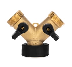Picture of Camco 20123 Brass Y Valve with Dual Shut-Off Valves