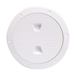 Picture of Beckson Marine DP62-W 6-Inch Screw-Out Deck Plate with Standard Trim Ring