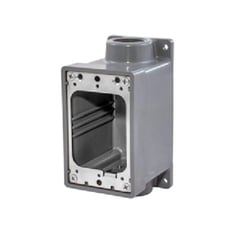 Picture of Hubbell HBL6083 Type FD Deep Thermoplastic Weatherproof Electrical Box Gray
