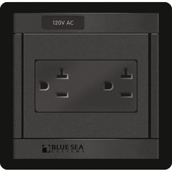 Picture of Blue Sea Systems 1479 360 Panel 120V AC Dual Outlet
