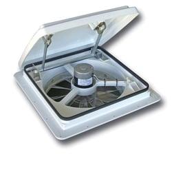 Picture of MaxxAir 0004000K MaxxFan Plus 10-Speed RV Roof Vent with Manual Lift White Lid