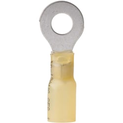 Picture of Ancor 312425 Marine Grade Heat Shrink Ring Terminals 1/4" Stud 12-10 AWG Yellow 25-Pack