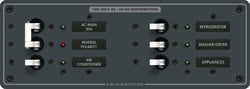 Picture of Blue Sea Systems 8099 A-Series 120V AC Main Panel with 4 Branch Circuits