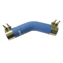 Picture of Trident Marine 242V2120-S/S 2.5 Inch 45 Degree Blue Silicone Wet Exhaust Elbow with T-Bolt Clamps