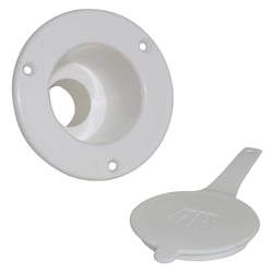 Picture of Scandvik 10014P White Replacement Container and Cap for Recessed Shower