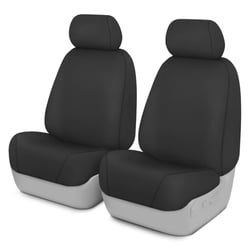 Picture of Covercraft SS2544WFGY Waterproof Polyester SeatSaver Custom Front Row Seat Covers Grey