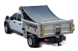 Picture of Buyers DTR6515 Tarp Roller Kit for Dump Trucks 6.5ft x 15ft Black Mesh